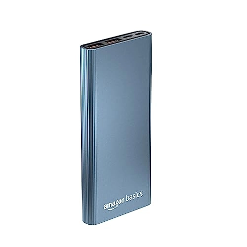 amazon basics 10000mAh 12W Lithium-Polymer Power Bank Dual Input, Dual Output Black amazon basics 10000mAh 12W Lithium-Polymer Power Bank Dual Input, Dual Output Black