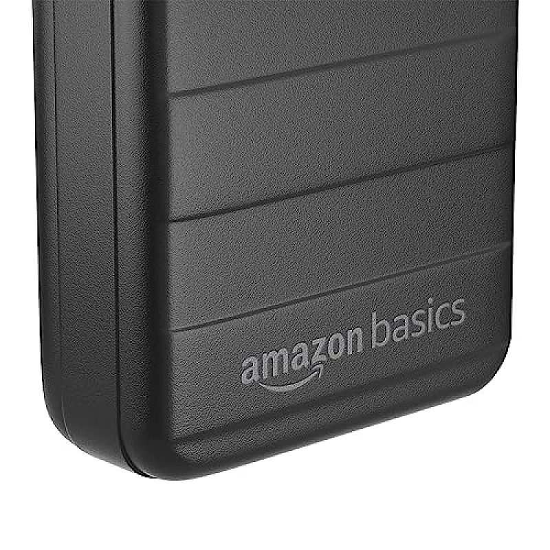 amazon basics 10000mAh 12W Lithium-Polymer Power Bank Dual Input, Dual Output Black amazon basics 10000mAh 12W Lithium-Polymer Power Bank Dual Input, Dual Output Black