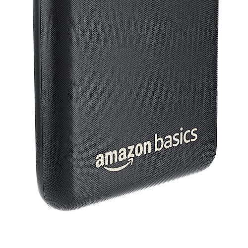 amazon basics 10000mAh 12W Lithium-Polymer Power Bank Dual Input, Dual Output Black amazon basics 10000mAh 12W Lithium-Polymer Power Bank Dual Input, Dual Output Black