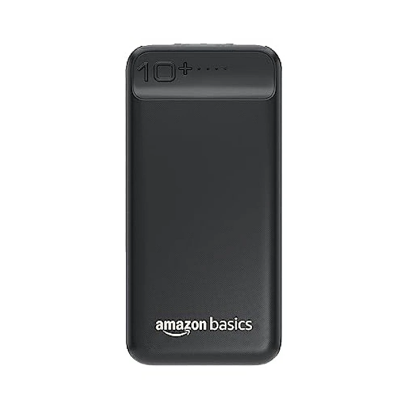 amazon basics 10000mAh 12W Lithium-Polymer Power Bank Dual Input, Dual Output Black amazon basics 10000mAh 12W Lithium-Polymer Power Bank Dual Input, Dual Output Black