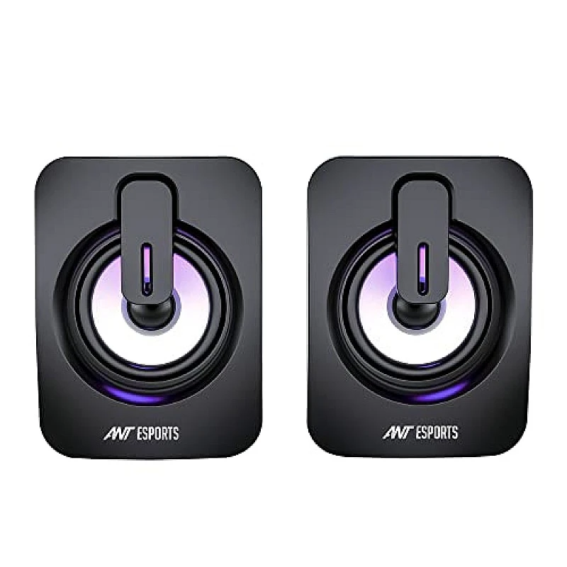 Ant Esports GS150 Computer Speakers, 2.0CH PC Speakers, in-line Volume Control, 6W USB Powered Stereo Desktop Speakers black Ant Esports GS150 Computer Speakers, 2.0CH PC Speakers, in-line Volume Control, 6W USB Powered Stereo Desktop Speakers black