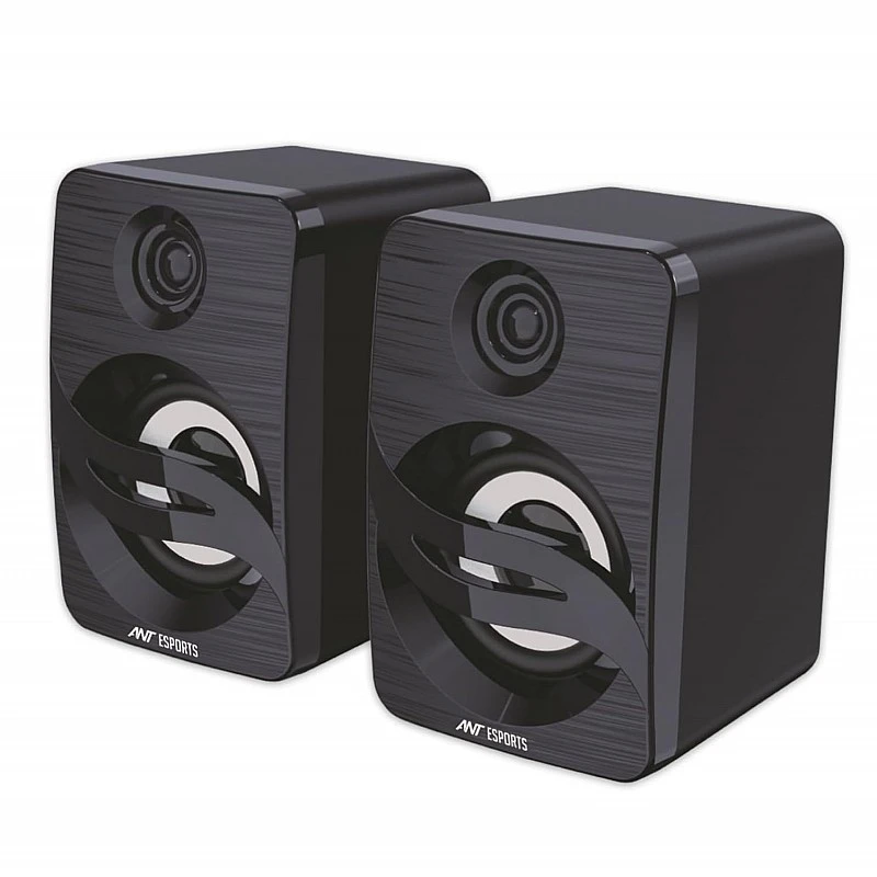 Ant Esports GS150 Computer Speakers, 2.0CH PC Speakers, in-line Volume Control, 6W USB Powered Stereo Desktop Speakers black Ant Esports GS150 Computer Speakers, 2.0CH PC Speakers, in-line Volume Control, 6W USB Powered Stereo Desktop Speakers black