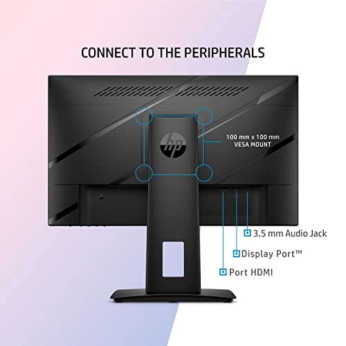 HP X24Ih 13L82Aa, 23.8 inch (60.452 cm) 1920 X 1080 Pixels, Fhd Gaming Led Monitor with 350 Nits IPS Panel (Black)
