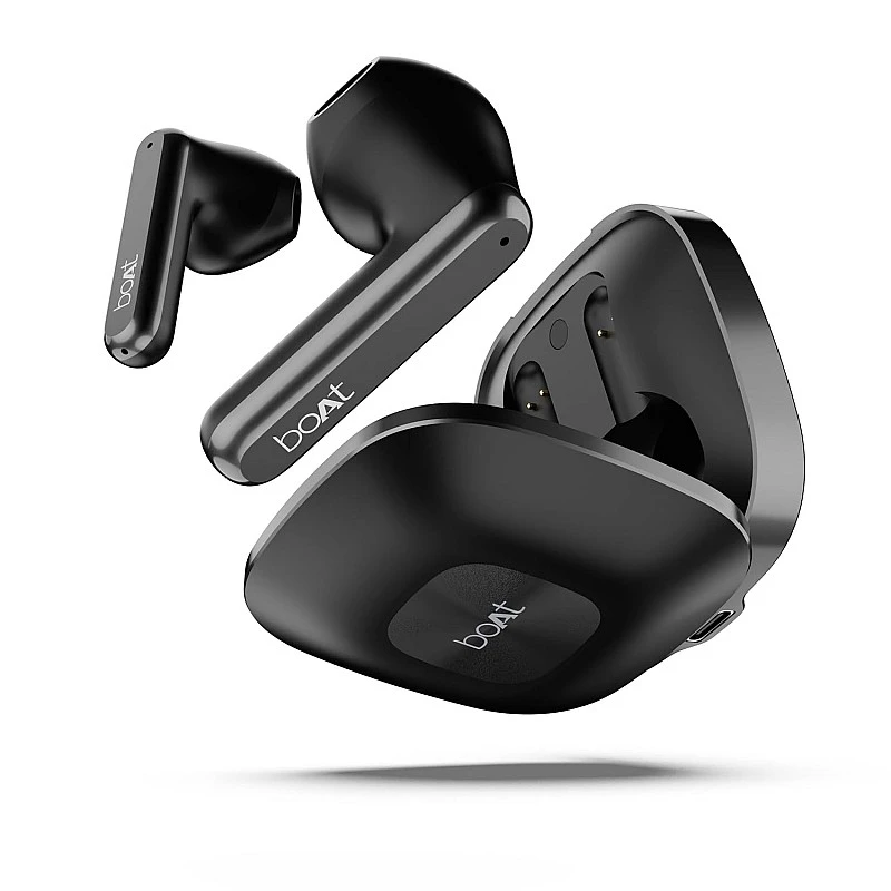 boAt Airdopes Genesis with 13MM Drivers, Quad Mics ENx™ Technology Low Latency, 54H (Active Black) boAt Airdopes Genesis with 13MM Drivers, Quad Mics ENx™ Technology Low Latency, 54H (Active Black)