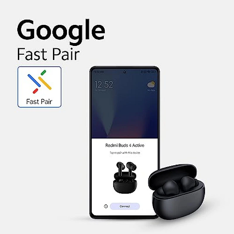 Redmi Buds 4 Active - Bass Black, 12mm Drivers Up to 30 Hours Battery Life Redmi Buds 4 Active - Bass Black, 12mm Drivers Up to 30 Hours Battery Life