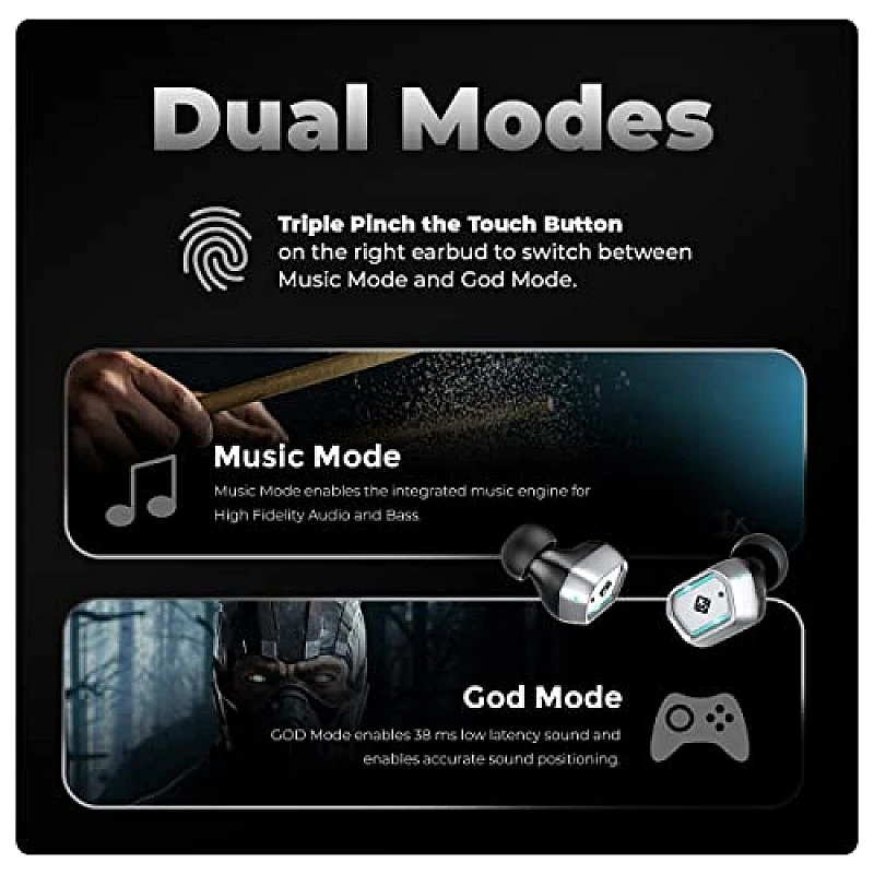 Cosmic Byte CosmoBuds X100 True Wireless In-Earbuds White Cosmic Byte CosmoBuds X100 True Wireless In-Earbuds White