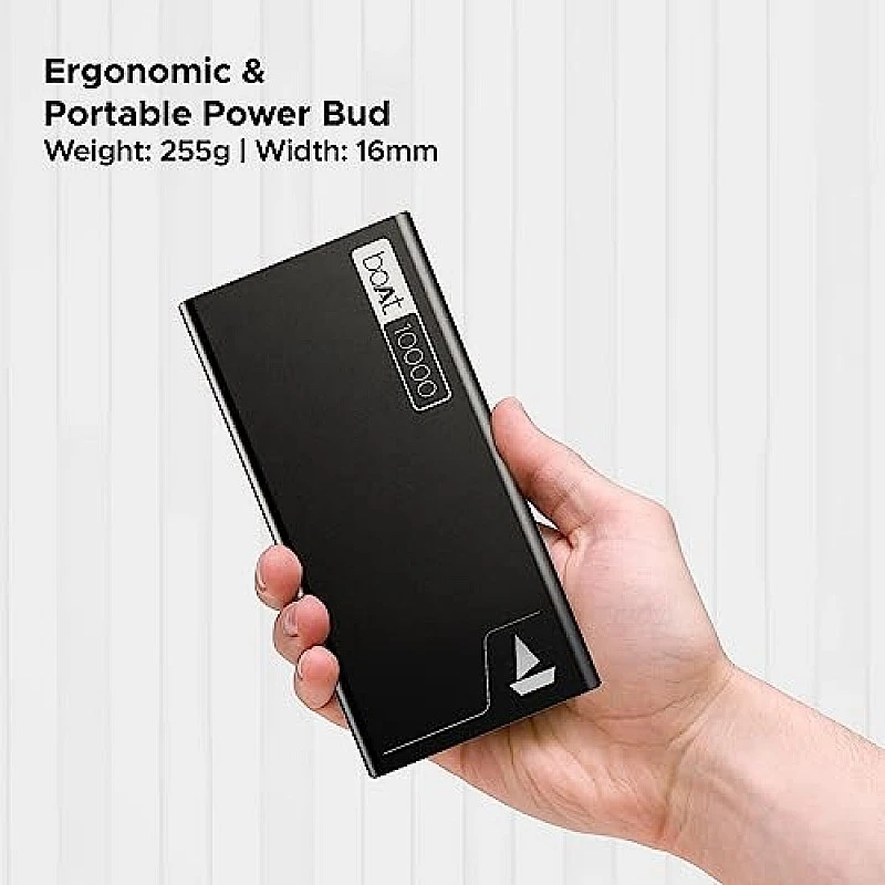 boAt Energyshroom PB300 Powerbank with 10000mAh Battery, 22.5w Fast Charging Carbon Black boAt Energyshroom PB300 Powerbank with 10000mAh Battery, 22.5w Fast Charging Carbon Black