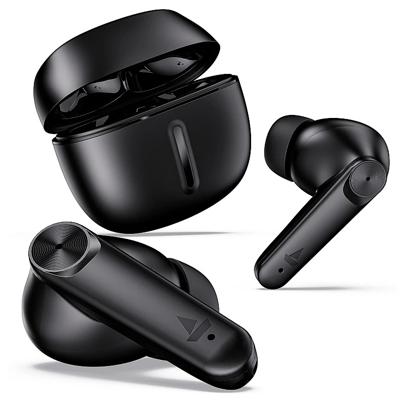 boAt Airdopes Max TWS Earbuds with 100 HRS Playtime, Quad Mics with ENx™ Tech, Beast (Carbon Black) boAt Airdopes Max TWS Earbuds with 100 HRS Playtime, Quad Mics with ENx™ Tech, Beast (Carbon Black)