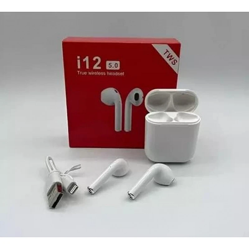 Airtree TWS I12 Bluetooth Headset White True Wireless Earbuds Airtree TWS I12 Bluetooth Headset White True Wireless Earbuds