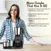 Crompton DS 500 BLK 500-Watt Mixer Grinder with Powertron Motor Motor Vent-X Technology (3 Stainless Steel Jars, Black Grey Crompton DS 500 BLK 500-Watt Mixer Grinder with Powertron Motor Motor Vent-X Technology (3 Stainless Steel Jars, Black Grey