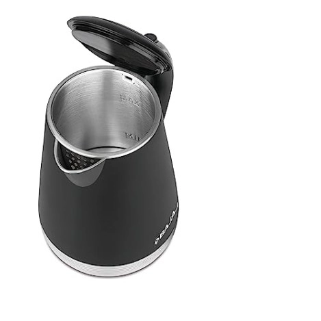 Bajaj KTP 1.7 Ltr Electric Kettle For Hot Water 1600W Double Walled Hot Water Kettle 360° Swivel Base With Cord Storage Silver