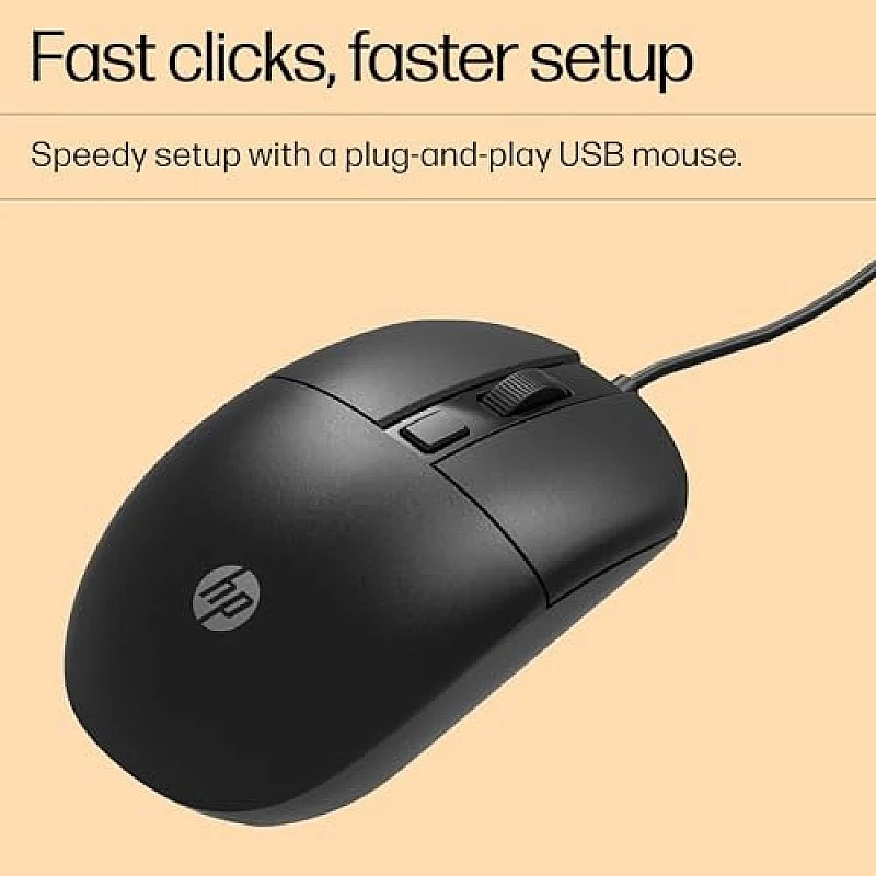 HP M070 Ergonomic Wired Mouse 1600 DPI with Adjustable DPI 1000-1200 3 Years Warranty HP M070 Ergonomic Wired Mouse 1600 DPI with Adjustable DPI 1000-1200 3 Years Warranty