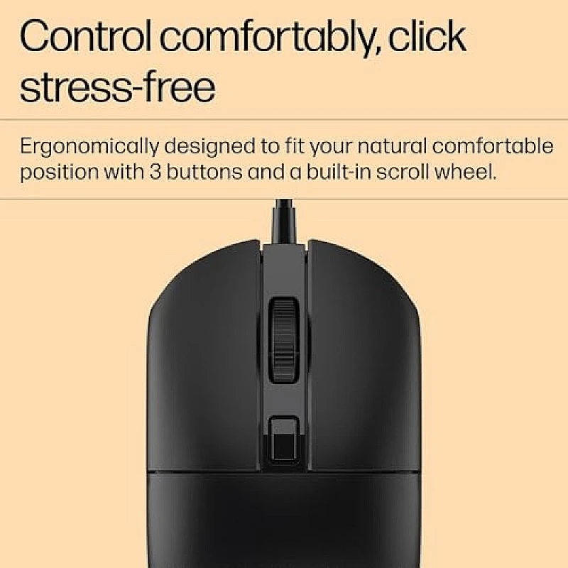 HP M070 Ergonomic Wired Mouse 1600 DPI with Adjustable DPI 1000-1200 3 Years Warranty HP M070 Ergonomic Wired Mouse 1600 DPI with Adjustable DPI 1000-1200 3 Years Warranty