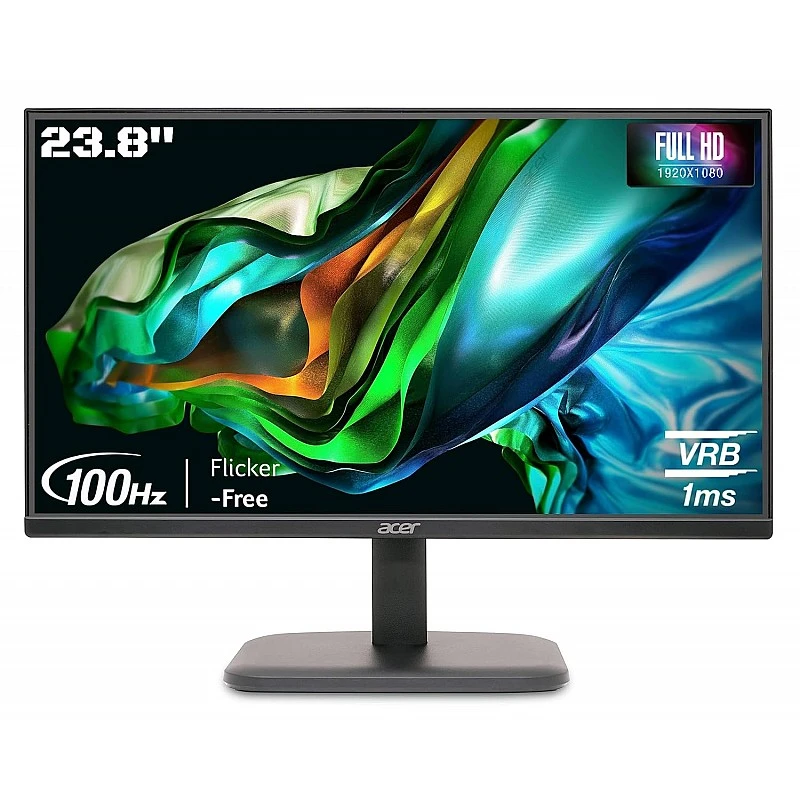 Acer EK240Y H 23.8 Inch (60.4 cm) Full HD (1920x1080) VA Panel LCD Monitor with LED Back Light 100Hz Refresh Rate (Black) Acer EK240Y H 23.8 Inch (60.4 cm) Full HD (1920x1080) VA Panel LCD Monitor with LED Back Light 100Hz Refresh Rate (Black)