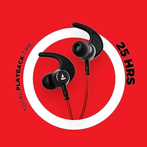boAt Rockerz 268 Bluetooth in Ear Earphones with Beast (Active Black)