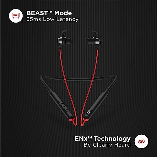 boAt Rockerz 268 Bluetooth in Ear Earphones with Beast (Active Black)