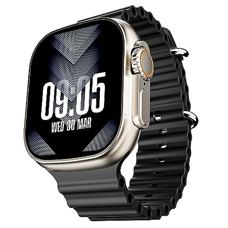 boAt Wave Elevate Smart Watch with 1.96 Display BT Calling Functional Crown Active Black boAt Wave Elevate Smart Watch with 1.96 Display BT Calling Functional Crown Active Black