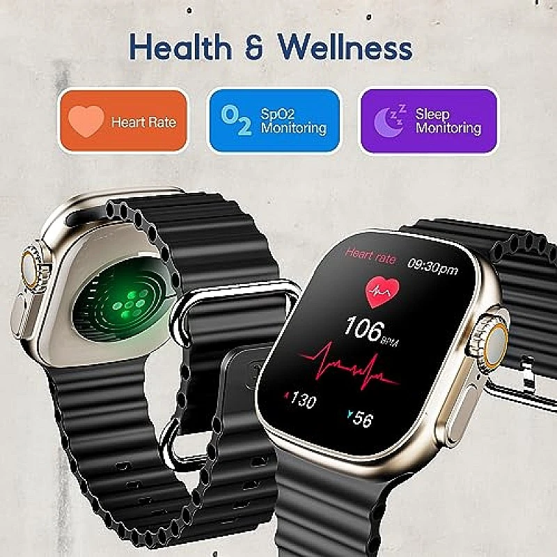 boAt Wave Elevate Smart Watch with 1.96 Display BT Calling Functional Crown Active Black boAt Wave Elevate Smart Watch with 1.96 Display BT Calling Functional Crown Active Black