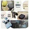 Boult Audio Z60 Truly Wireless in Ear Earbuds with 60H Playtime, 4 Mics ENC (Powder Blue) Boult Audio Z60 Truly Wireless in Ear Earbuds with 60H Playtime, 4 Mics ENC (Powder Blue)