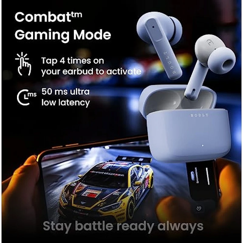 Boult Audio Z60 Truly Wireless in Ear Earbuds with 60H Playtime, 4 Mics ENC (Powder Blue) Boult Audio Z60 Truly Wireless in Ear Earbuds with 60H Playtime, 4 Mics ENC (Powder Blue)