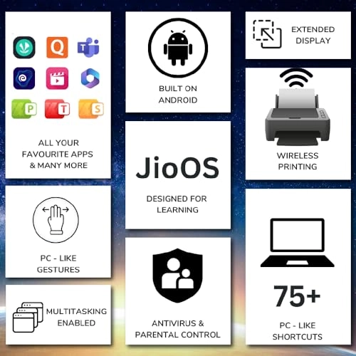 JioBook 11 2023 NB1112MM (BLU) Mediatek 8788 Octa-coreThin and Light Laptop 4 GB LPDDR4 64 GB 