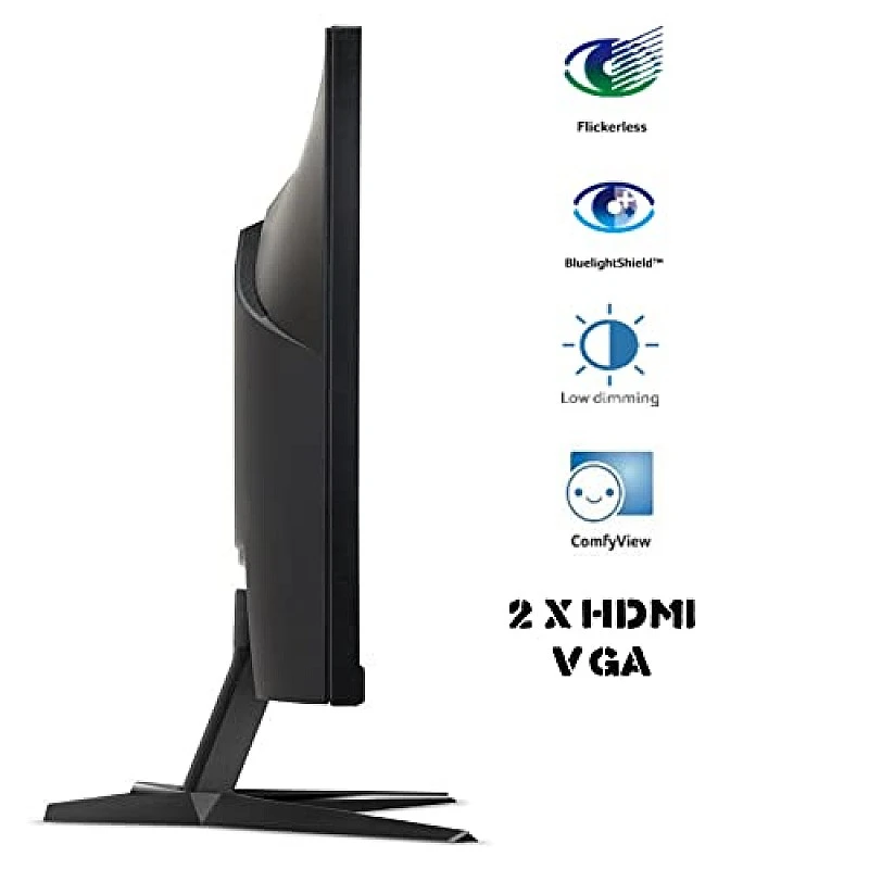 Acer Nitro QG221Q 21.5 Inch (54.61 cm) Full HD Gaming LCD Monitor with LED Backlight VA Panel Black Acer Nitro QG221Q 21.5 Inch (54.61 cm) Full HD Gaming LCD Monitor with LED Backlight VA Panel Black