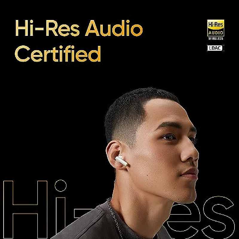 realme Buds Air 5 Pro Truly Wireless in-Ear Earbuds with 50dB ANC Upto 40Hrs Battery Sunrise Beige realme Buds Air 5 Pro Truly Wireless in-Ear Earbuds with 50dB ANC Upto 40Hrs Battery Sunrise Beige