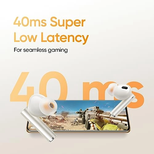 realme Buds Air 5 Pro Truly Wireless in-Ear Earbuds with 50dB ANC Upto 40Hrs Battery Sunrise Beige realme Buds Air 5 Pro Truly Wireless in-Ear Earbuds with 50dB ANC Upto 40Hrs Battery Sunrise Beige