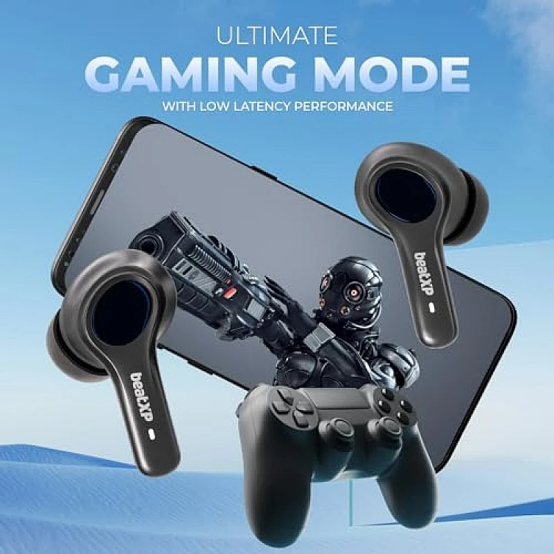 beatXP Pulse XPods Bluetooth True Wireless Ear buds with 40H Playtime Low Latency for Gaming Mode Black beatXP Pulse XPods Bluetooth True Wireless Ear buds with 40H Playtime Low Latency for Gaming Mode Black