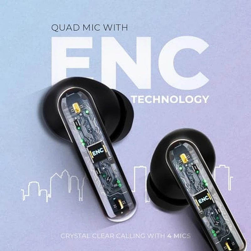 beatXP Tune XPods Bluetooth True Wireless in Ear Buds with 50H Playtime, Quad Mic ENC (Black) beatXP Tune XPods Bluetooth True Wireless in Ear Buds with 50H Playtime, Quad Mic ENC (Black)