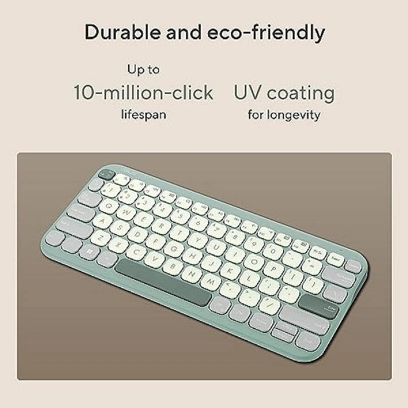 ASUS Marshmallow Kw100 Keyboard, Supports Up to 3 Devices Green Tea Latte ASUS Marshmallow Kw100 Keyboard, Supports Up to 3 Devices Green Tea Latte