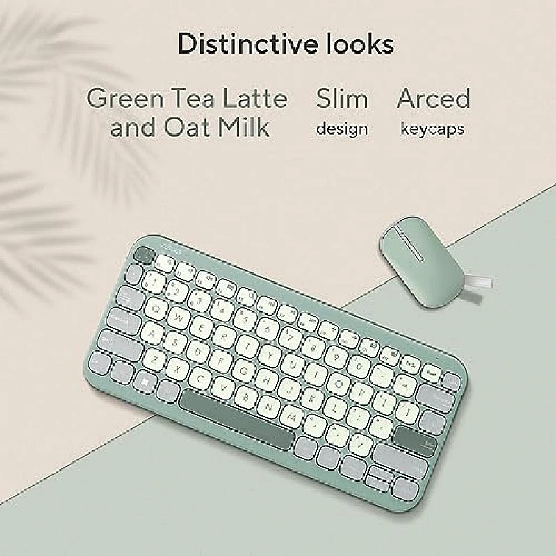 ASUS Marshmallow Kw100 Keyboard, Supports Up to 3 Devices Green Tea Latte ASUS Marshmallow Kw100 Keyboard, Supports Up to 3 Devices Green Tea Latte