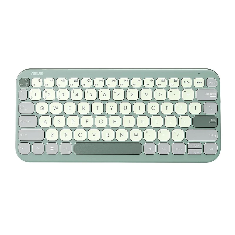 ASUS Marshmallow Kw100 Keyboard, Supports Up to 3 Devices Green Tea Latte ASUS Marshmallow Kw100 Keyboard, Supports Up to 3 Devices Green Tea Latte