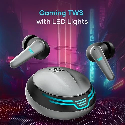 Wings Phantom 450 Made in India Wireless Earbuds Black 