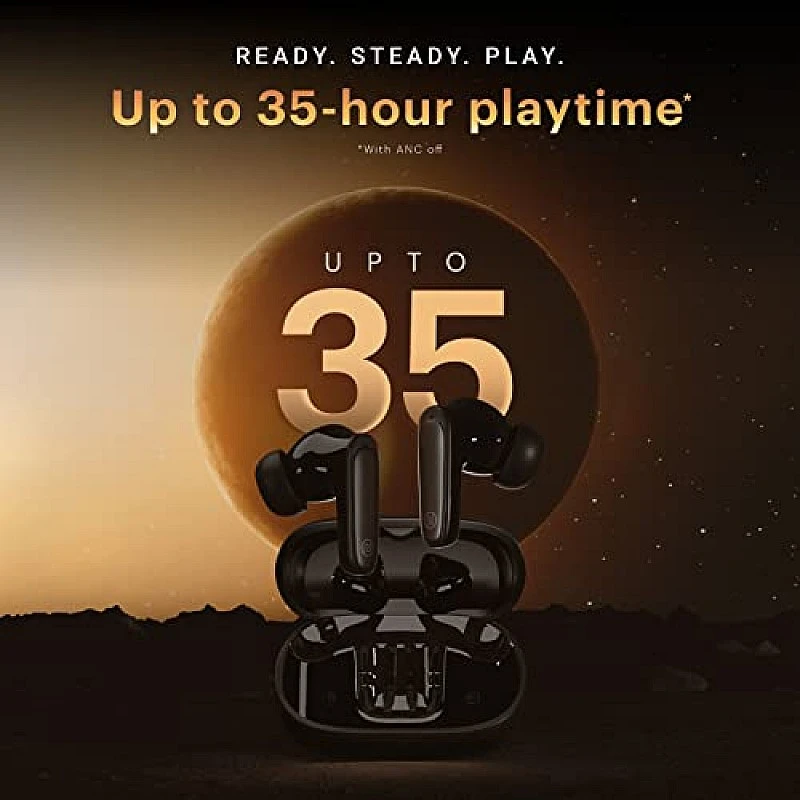 Noise Buds X Truly Wireless in-Ear Earbuds with ANC(Upto 25dB), 35H Playtime, Quad Mic with ENC, (Carbon Black) Noise Buds X Truly Wireless in-Ear Earbuds with ANC(Upto 25dB), 35H Playtime, Quad Mic with ENC, (Carbon Black)