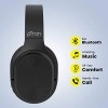 pTron Studio Classic Over Ear Wireless Headphones Black