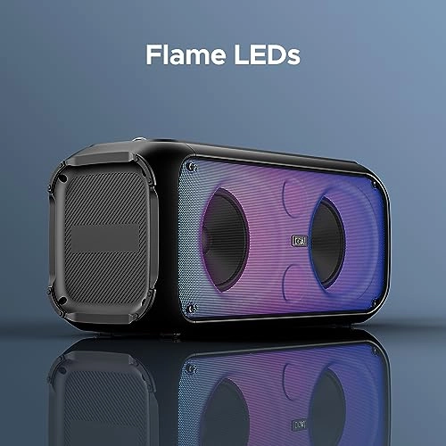 boAt Newly Launched Partypal 300 Speaker with 120 W Signature Sound, Up to 6 hrs Playtime, Built-in Mic (Premium Black)