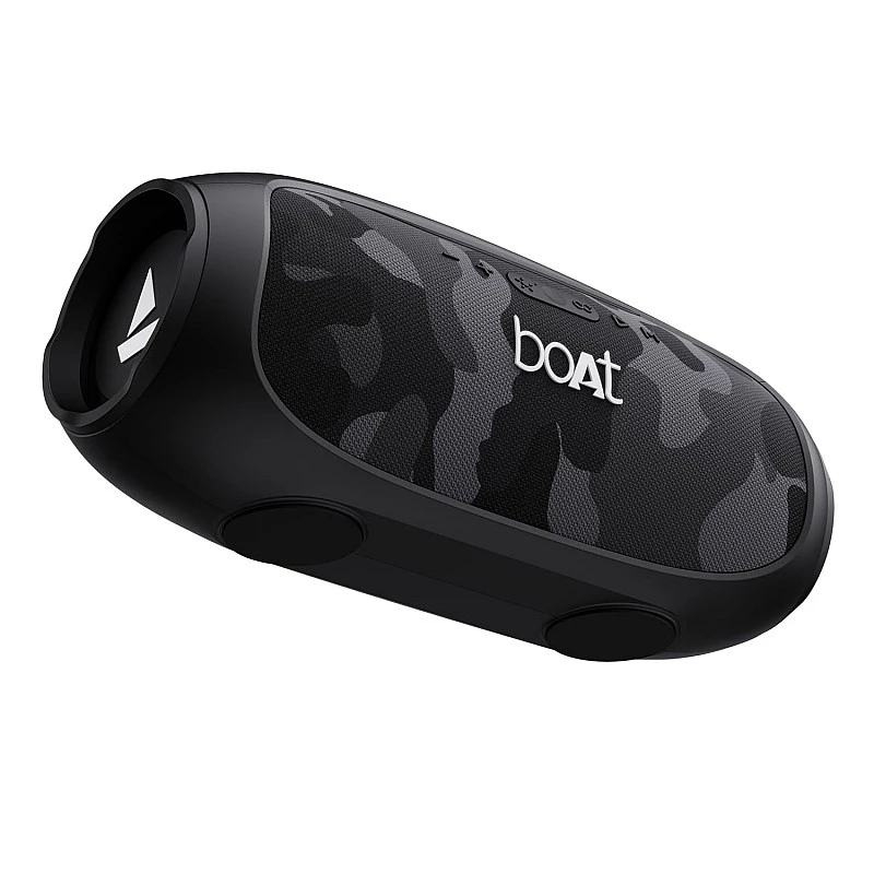 boAt Stone 1800 Bluetooth Speaker with 90 W RMS Sound, RGB LEDs, EQ Modes Camo Black boAt Stone 1800 Bluetooth Speaker with 90 W RMS Sound, RGB LEDs, EQ Modes Camo Black