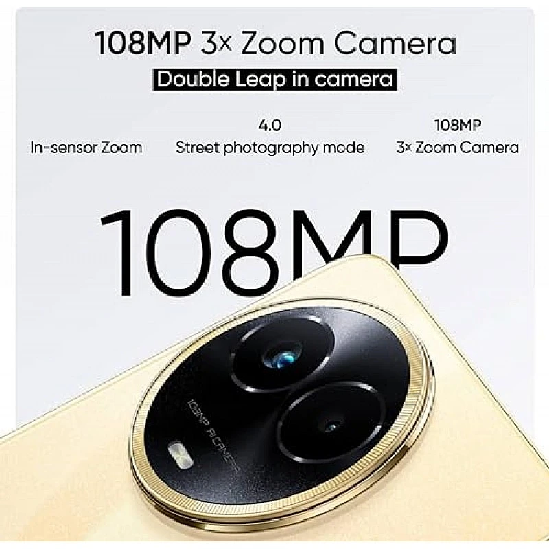 Realme 11 5G (Glory Gold, 8GB RAM, 256GB Storage) Refurbished