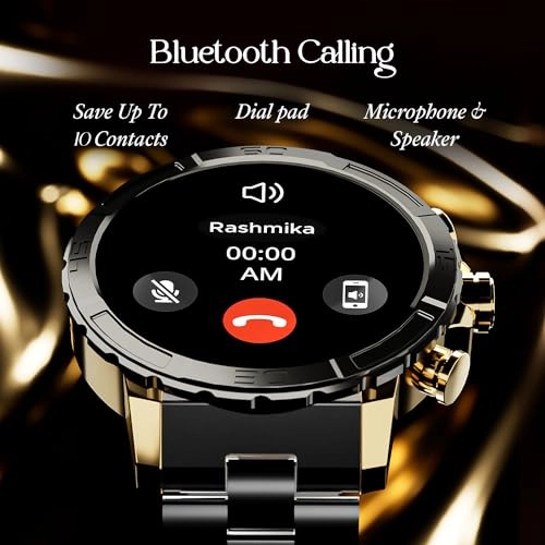 boAt Enigma X500 Smart Watch  1.43 Inch AMOLED Display, Bluetooth Calling Jet Black