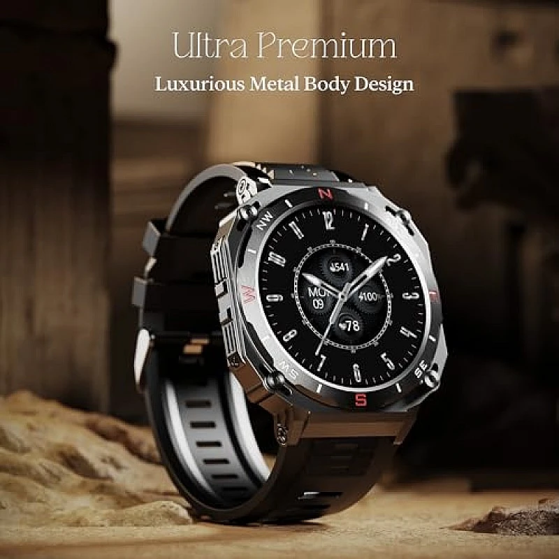 boAt Enigma X500 Smart Watch 1.43 Inch AMOLED Display, Bluetooth Calling Jet Black boAt Enigma X500 Smart Watch 1.43 Inch AMOLED Display, Bluetooth Calling Jet Black
