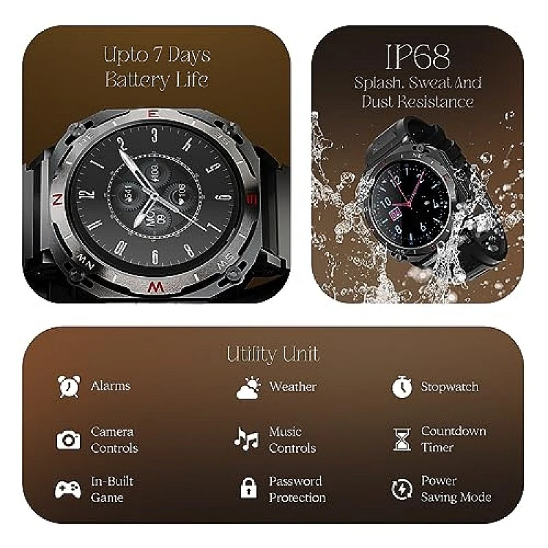 boAt Enigma X500 Smart Watch 1.43 Inch AMOLED Display, Bluetooth Calling Jet Black boAt Enigma X500 Smart Watch 1.43 Inch AMOLED Display, Bluetooth Calling Jet Black