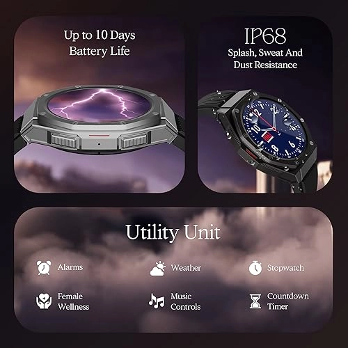 boAt Enigma X700 Smart Watch with 1.52 Inch AMOLED Display Premium Metal Body Design and Functional Crown Copper Black