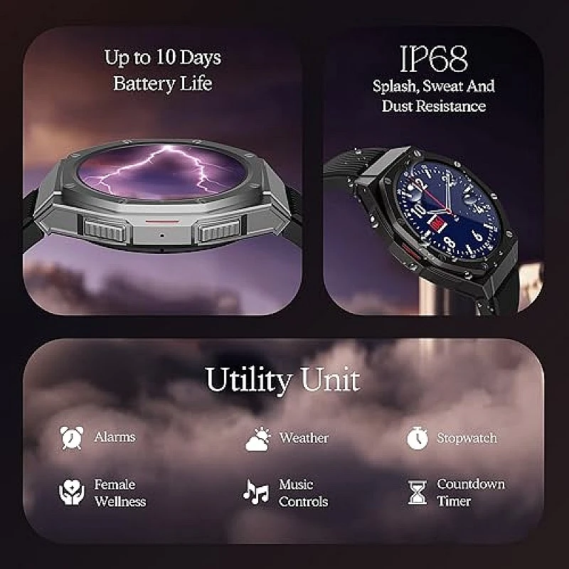 boAt Enigma X700 Smart Watch with 1.52 Inch AMOLED Display Premium Metal Body Design and Functional Crown Copper Black boAt Enigma X700 Smart Watch with 1.52 Inch AMOLED Display Premium Metal Body Design and Functional Crown Copper Black