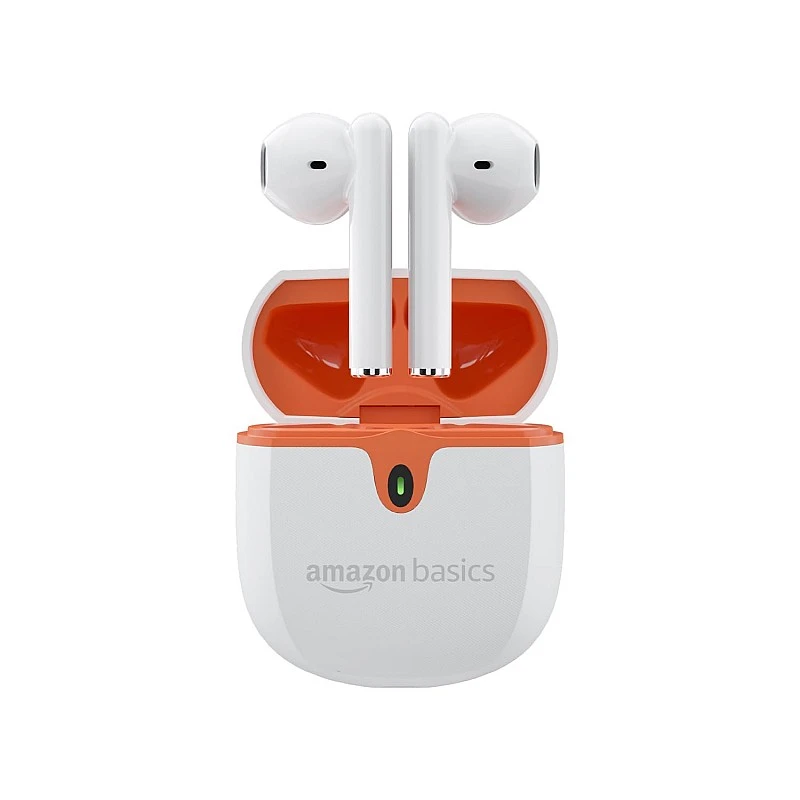 Amazon basics True Wireless in-Ear Earbuds with Mic White Amazon basics True Wireless in-Ear Earbuds with Mic White