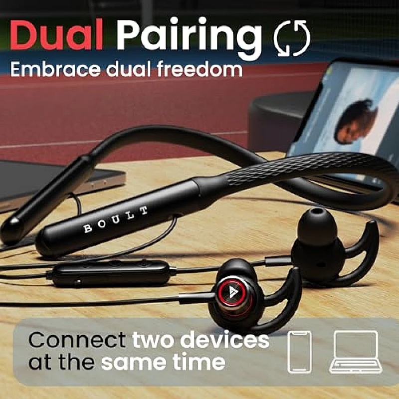 Boult Audio Curve Max Bluetooth Earphones with 100H Playtime, Clear Calling (Black) Boult Audio Curve Max Bluetooth Earphones with 100H Playtime, Clear Calling (Black)
