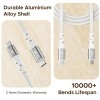 boAt Type-C C300 Tangle-Free Cable 480mbps Data Transmission White