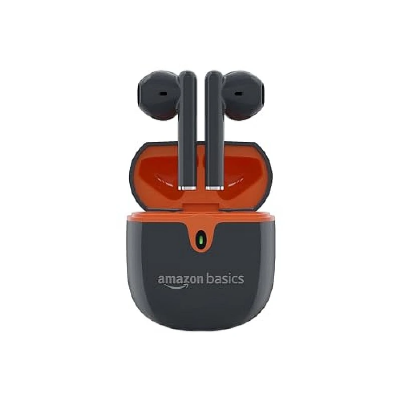 Amazon Basics True Wireless in-Ear Earbuds with Mic, Touch Control (Grey) Amazon Basics True Wireless in-Ear Earbuds with Mic, Touch Control (Grey)