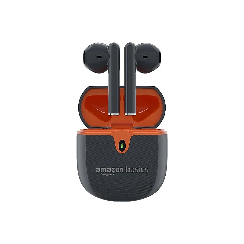 Amazon Basics True Wireless in-Ear Earbuds with Mic, Touch Control (Grey) Amazon Basics True Wireless in-Ear Earbuds with Mic, Touch Control (Grey)