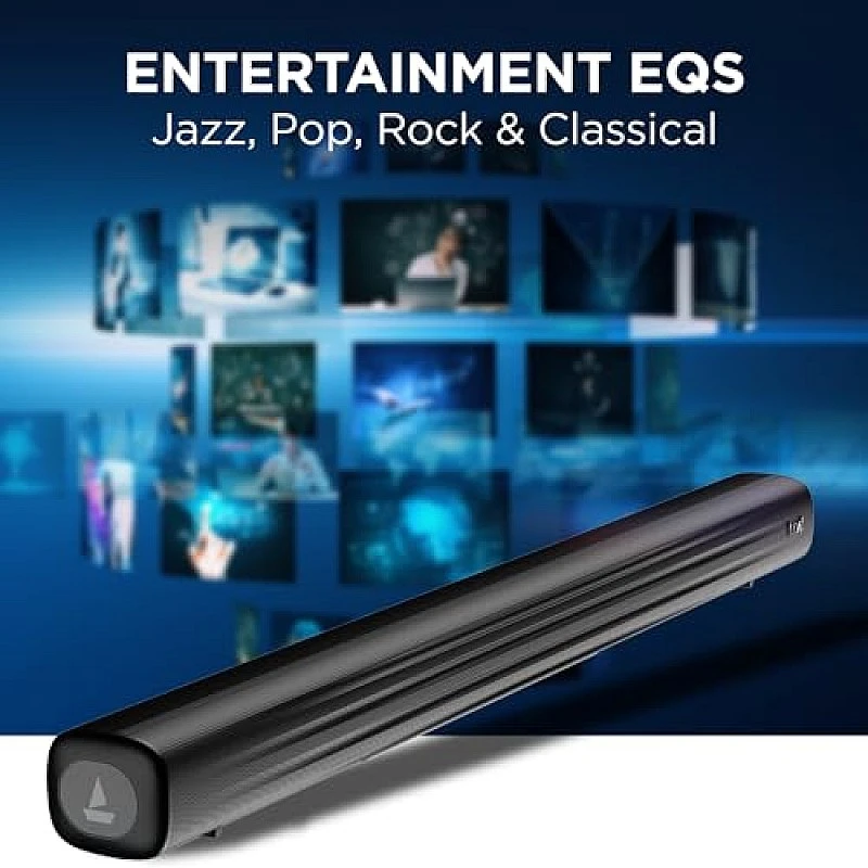boAt Aavante Bar Rhythm Soundbar with 60W RMS Signature Sound, 2.0 Channel, Multi-Connectivity Modes Carbon Black boAt Aavante Bar Rhythm Soundbar with 60W RMS Signature Sound, 2.0 Channel, Multi-Connectivity Modes Carbon Black